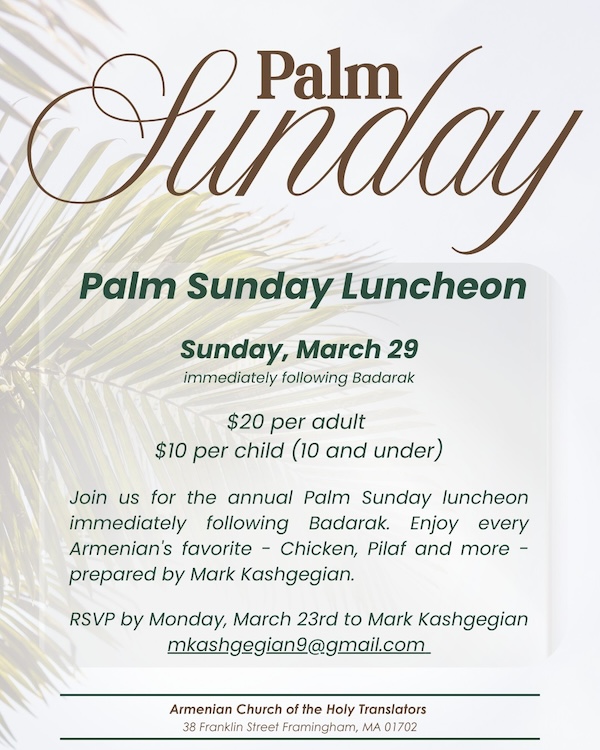 Palm Sunday/ACYOA Day Luncheon