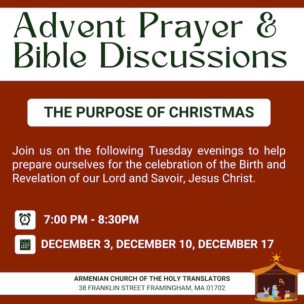 Advent Prayer & Bible Discussions