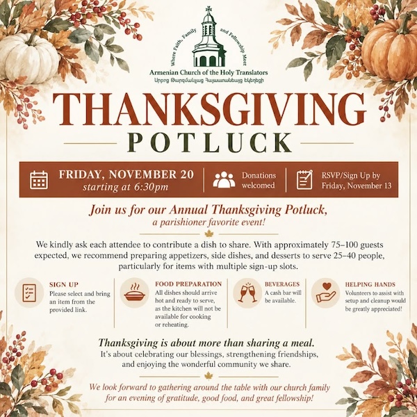 Thanksgiving Potluck