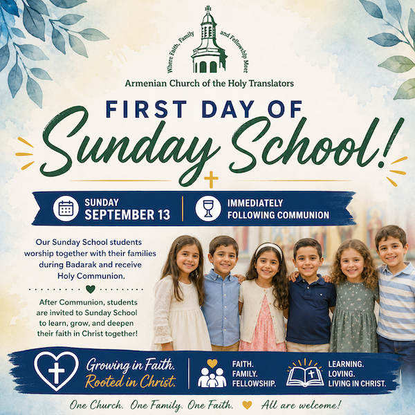 First Day of Sunday School